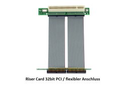 Riser Karte 32bit PCI / flexibel 1HE 2HE 3HE ITX