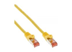 Netzwerk Patchkabel S/FTP, Cat 6, 250MHz, gelb, 20,0m