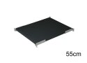550mm deep rack-mounted shelf  for assembly in 19" cabinet / black