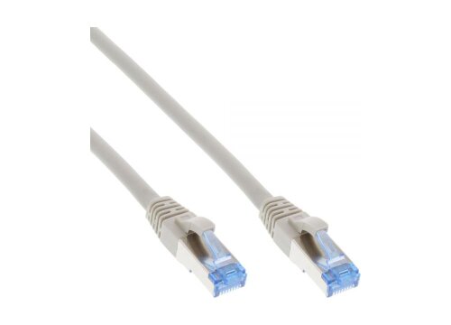 Network patch-cable S/FTP, PiMF, Cat 6a, RJ45, grey, 2,0m