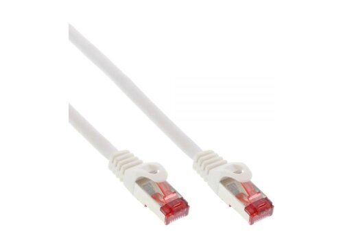 Netzwerk Patchkabel S/FTP, Cat 6, 250MHz, weiß, 2,0m