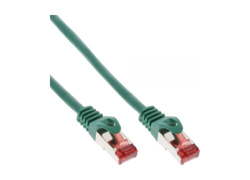 Netzwerk Patchkabel S/FTP, Cat 6, 250MHz, grün,, 25,0 m