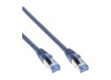 Network patch-cable S/FTP, PiMF, Cat.6A, RJ45, blue, 15,0m