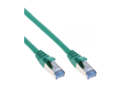 Netzwerk Patchkabel S/FTP, PiMF, Cat.6A, RJ45, grün, 7,5 m