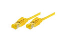 Network patch-cable S/FTP, PiMF, Cat.6A, RJ45, yellow, 75m