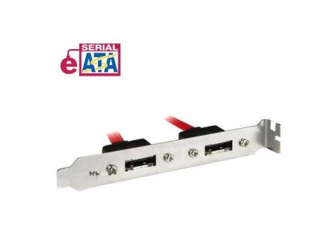 eSATA Slotadapter / 2-Port externer SATA Ausgang
