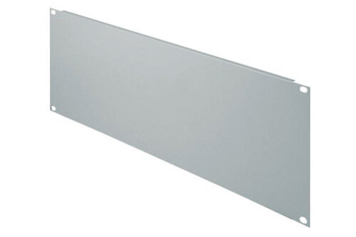 4U universal blind cover panel for 19" racks and network cabinets / gray
