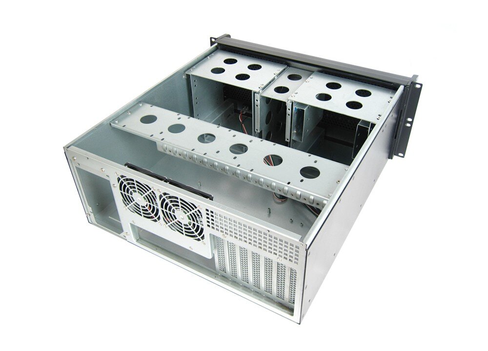 19" Server Gehäuse 4HE / 4U 6 x 5 1/4 Zoll LW schwarz