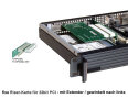 Set: 32bit PCI riser-card with extender for 19" IPC chassis with 1U