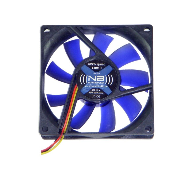 Noiseblocker NB-BlackSilentFan X2 Rev. 3.0 80x80x25mm 1800 U/min 18 DB A 670358