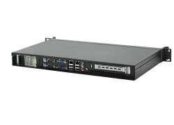 19-inch 1U server-system short Emu A2FL - Atom, dual LAN, fanless