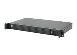 19" Mini Server 1HE kurz Emu A1FL - Atom, lüfterlos / fanless