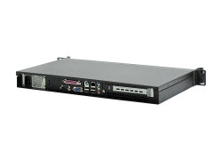 19" Mini Server 1HE kurz Emu A1FL - Atom, lüfterlos / fanless
