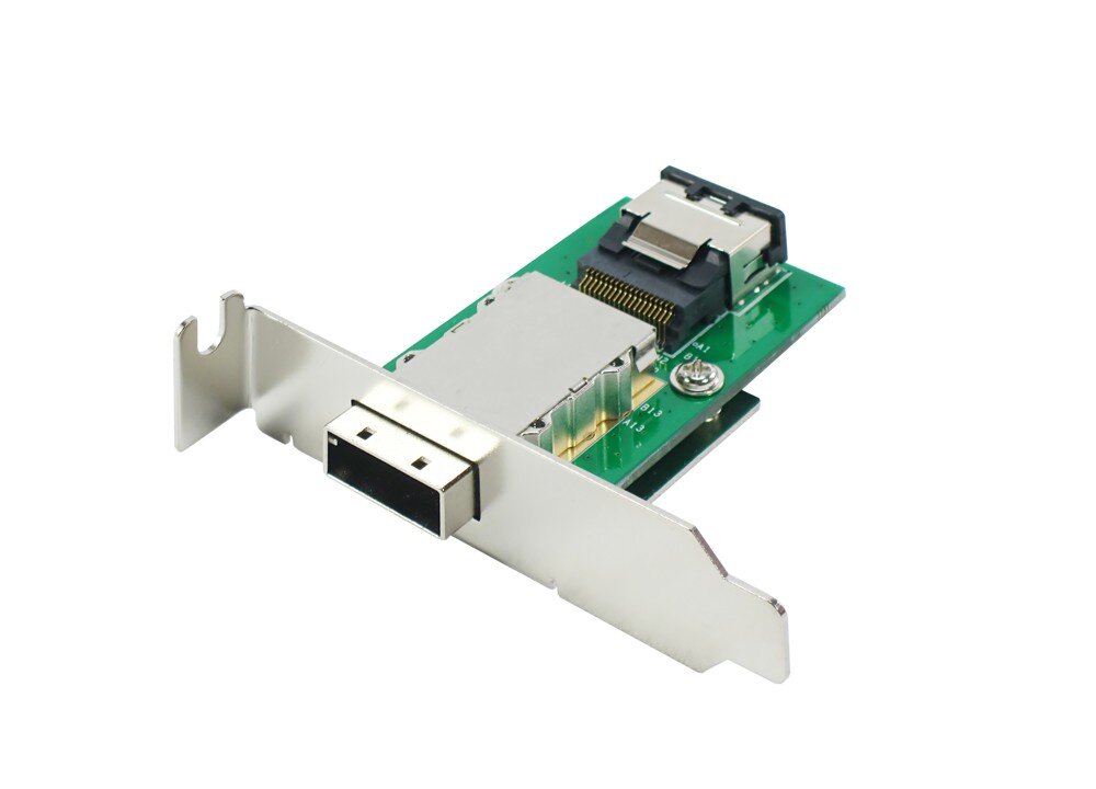 Mini SAS slot-bracket adapter / 1x ext. SFF-8088 to 1x int. SFF-8087