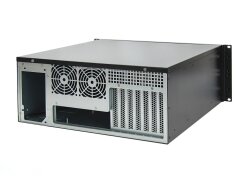 19" Server Gehäuse 4HE / 4U - ATX - 48cm tief -  schwarz