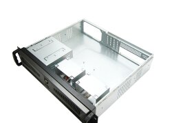19" Server Gehäuse 2HE / 2U - IPC-E238 - 38cm kurz, abschließbar