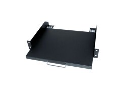 19-inch 2U rackmount drawer - 35cm length - black