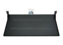 1u shelf for 19" rack - 250mm / 25cm length - black