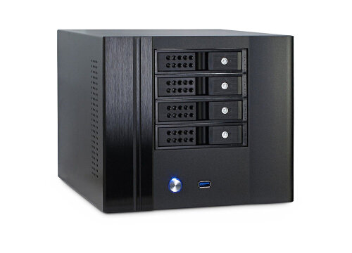 inter-tech SC-4004 Mini Server-Gehäuse mit 4-HDD Backplane / mini ITX