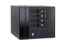 inter-tech SC-4002 mini server chassis with 4-HDD...