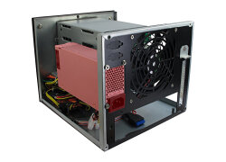 inter-tech SC-4004 Mini Server-Gehäuse mit 4-HDD Backplane / mini ITX