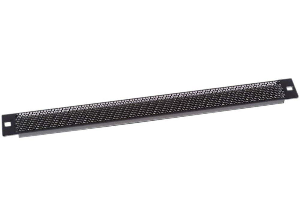 1U universal blind cover panel with perforation for 19-inch racks and