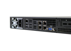 19-inch 1U server-system short Emu A9-C3338 PRO - Atom C3338, Quad LAN