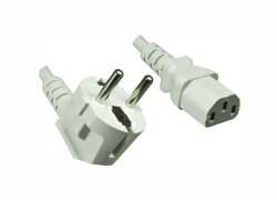AC power cord - gray - 1.8m