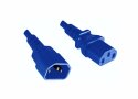 AC power cord extension - blue - 1.8m
