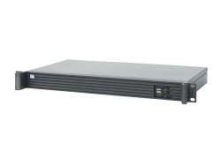 19" Mini Server 1HE kurz Emu A6-J3455 silent - Quad-Core Celeron, mini ITX, Dual LAN