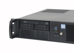 19-inch 2U rack-mount server-system  Dingo S8-Q470 PRO - Core i3 i5, Quad LAN, 38cm short