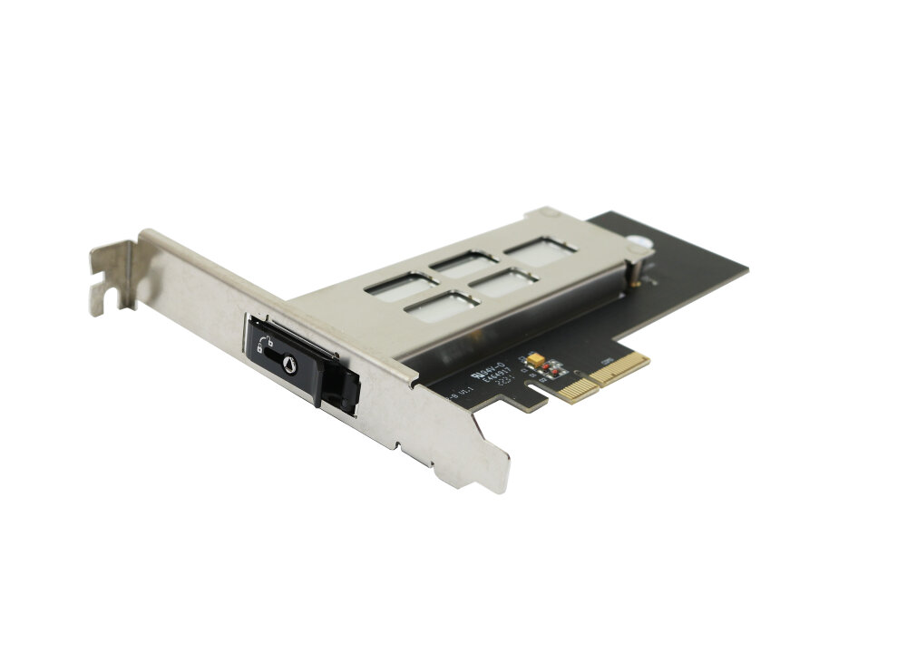 NVMe M.2 SSD Wechselrahmen JJ-GP-101M2-Br PCIe Adapter für Slotblech