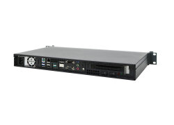 19-inch 1U server-system short Emu A1-N100 Silent - quad-core intel N100, mini ITX