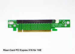 PCI Express x16 riser-card for 19" IPC chassis with 1U
